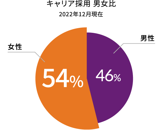 キャリア採用 男女比